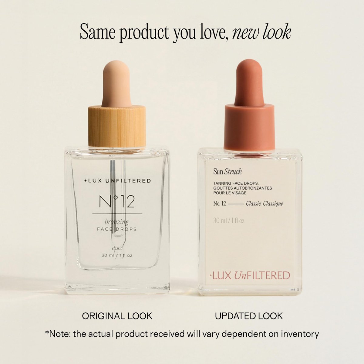 + Lux Unfiltered N°12 Sun Struck Bronzing Face Tanning Drops - Gradual Natural Glow Self Tanner for Face - Fragrance Free, Vegan & Cruelty Free with Hyaluronic Acid & Vitamin E Avelisse