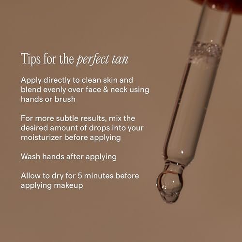 + Lux Unfiltered N°12 Sun Struck Bronzing Face Tanning Drops - Gradual Natural Glow Self Tanner for Face - Fragrance Free, Vegan & Cruelty Free with Hyaluronic Acid & Vitamin E Avelisse
