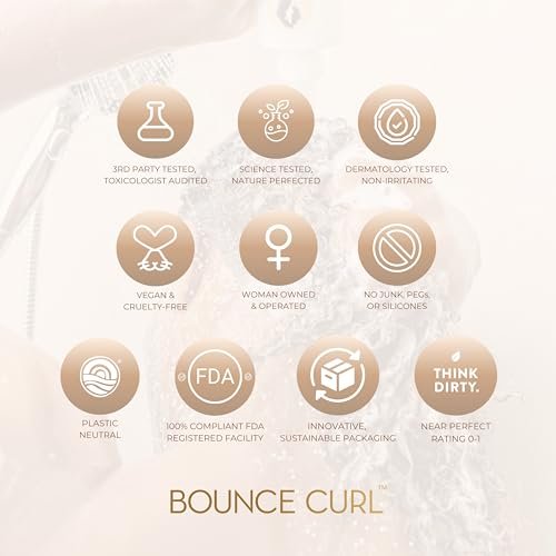 Bounce Curl Ayurvedic Deep Conditioner – Protein-Free Deep Treatment with Amla, Shikakai & Baobab Oil for Hydration & Shine – 8 oz Avelisse