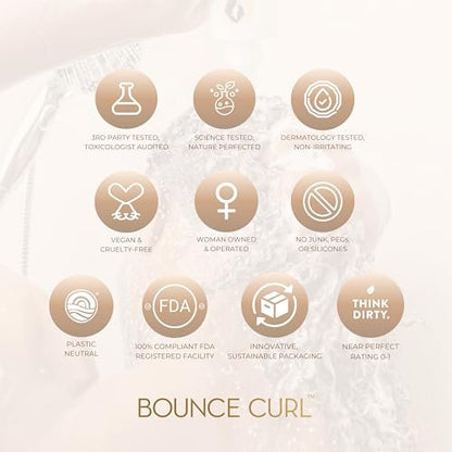 Bounce Curl Ayurvedic Deep Conditioner – Protein-Free Deep Treatment with Amla, Shikakai & Baobab Oil for Hydration & Shine – 8 oz Avelisse