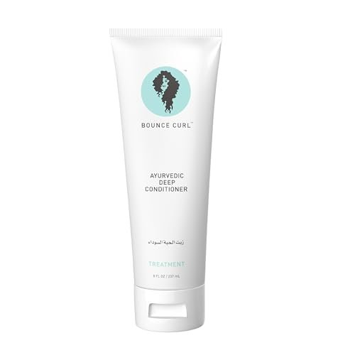 Bounce Curl Ayurvedic Deep Conditioner – Protein-Free Deep Treatment with Amla, Shikakai & Baobab Oil for Hydration & Shine – 8 oz Avelisse