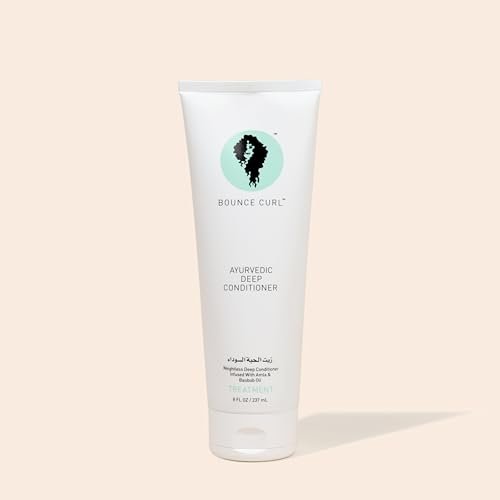 Bounce Curl Ayurvedic Deep Conditioner – Protein-Free Deep Treatment with Amla, Shikakai & Baobab Oil for Hydration & Shine – 8 oz Avelisse