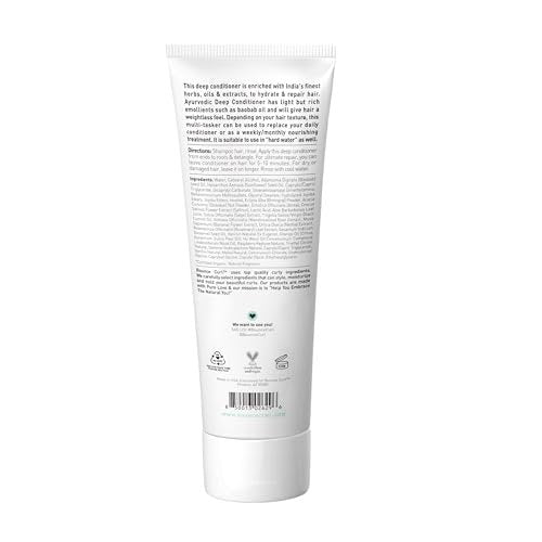 Bounce Curl Ayurvedic Deep Conditioner – Protein-Free Deep Treatment with Amla, Shikakai & Baobab Oil for Hydration & Shine – 8 oz Avelisse