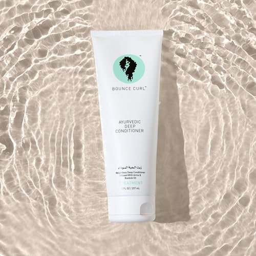 Bounce Curl Ayurvedic Deep Conditioner – Protein-Free Deep Treatment with Amla, Shikakai & Baobab Oil for Hydration & Shine – 8 oz Avelisse