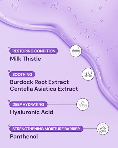Banobagi Milk Thistle Repair Face Mask – Korean Sheet Mask with Centella, Hyaluronic Acid & Adenosine, Hydrating & Soothing for Sensitive Skin, Fragrance-Free, 10 Pack Avelisse
