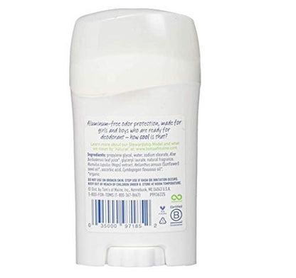 Tom's of Maine Wicked Cool Kids Deodorant (Freestyle) - Natural Deodorant for Kids, 1.6 oz