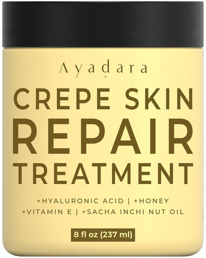 AYADARA Crepey Skin Repair Cream 8oz – Firming Lotion for Loose Skin, Collagen Body Cream for Tightening Arms, Legs, Face & Neck Avelisse