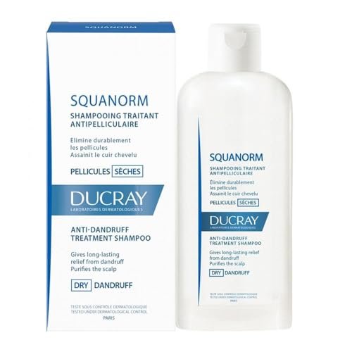 Ducray Squanorm Dry Dandruff Shampoo 200 ml – Anti-Dandruff Treatment for Dry Scalp - görsel 1