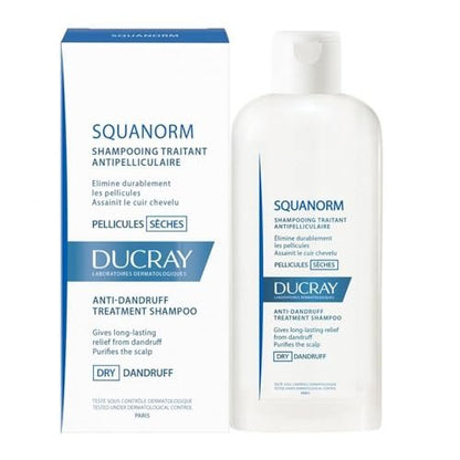 Ducray Squanorm Dry Dandruff Shampoo 200 ml – Anti-Dandruff Treatment for Dry Scalp