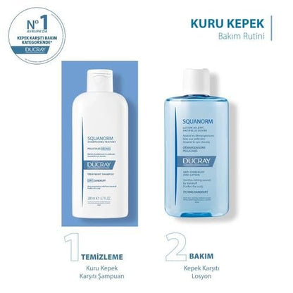 Ducray Squanorm Dry Dandruff Shampoo 200 ml – Anti-Dandruff Treatment for Dry Scalp