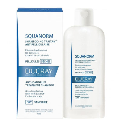 Ducray Squanorm Dry Dandruff Shampoo 200 ml – Anti-Dandruff Treatment for Dry Scalp