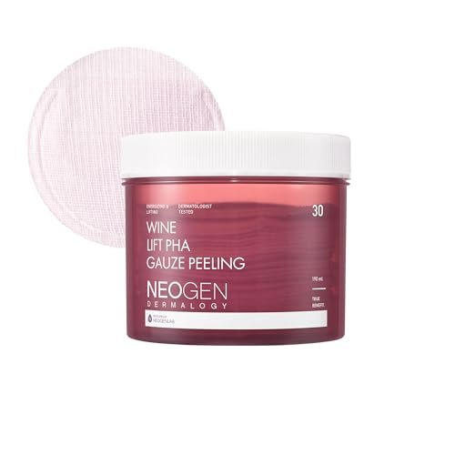 Dermalogy by Neogenlab Wine Lift PHA Gauze Peeling Pads - Exfoliating, Revitalizing & Firming Peeling Pad with AHA, BHA, PHA, LHA & Wine & Peptide & Collagen - Korean Skin Care (30 pads) - görsel 2