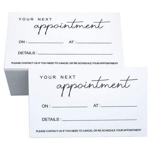 RXBC2011 Appointment Reminder Cards – – Standard Business Card Size: 2x3.5 inches fits perfectly in cardholders, – Image 1