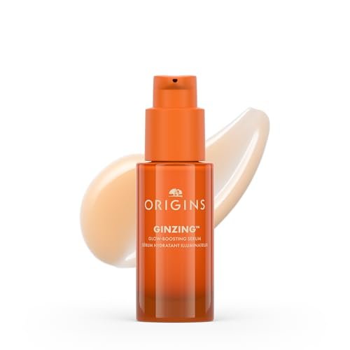 Origins GinZing Glow-Boosting Vitamin C Serum with Caffeine & Ginseng | Smoother Skin & Less Visible Pores, 1 Fl Oz Avelisse