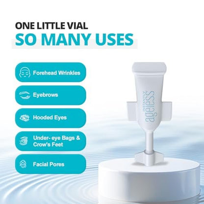 Instantly Ageless Instant Face Lift Cream – Anti-Aging Face Cream with Vitamin C, Wrinkle Tightener & Eye Cream for Puffiness (20 Vials) Avelisse