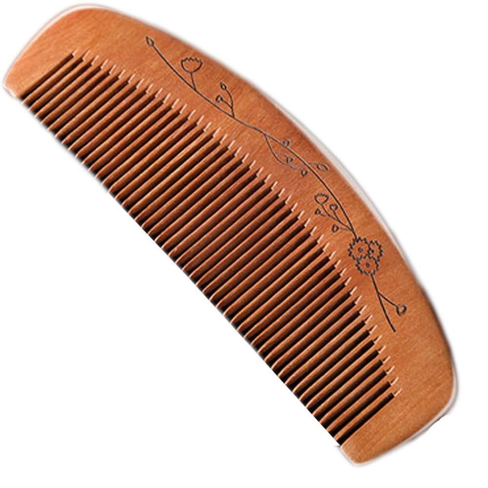 AKOAK Wooden Fine Tooth Comb – Anti-Static Hand Carved Pocket Size Travel Beard Comb for Women, Men, Children - görsel 2