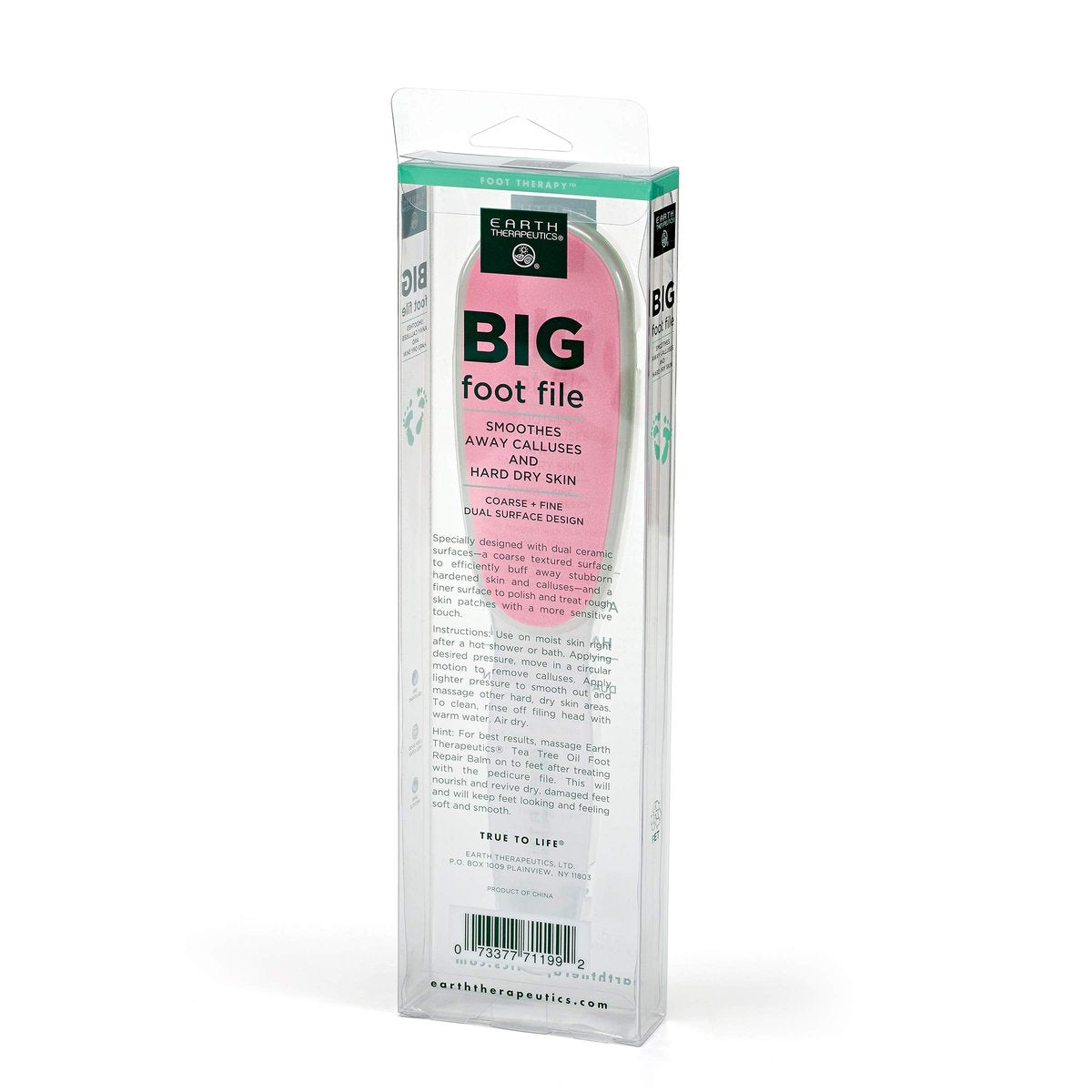 Earth Therapeutics Big Ceramic Foot File (Dual Sided) – 1 Count Avelisse