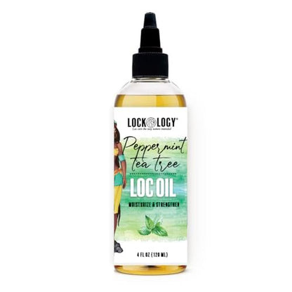 Peppermint Tea Tree Loc Oil for Dreads & Locs - Natural Dreadlock Hair Products, Black Owned Avelisse