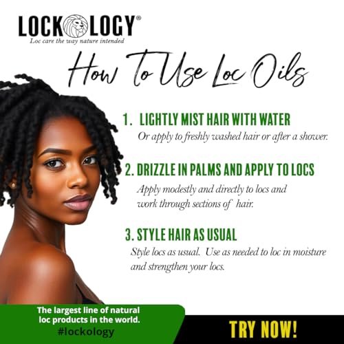 Peppermint Tea Tree Loc Oil for Dreads & Locs - Natural Dreadlock Hair Products, Black Owned Avelisse