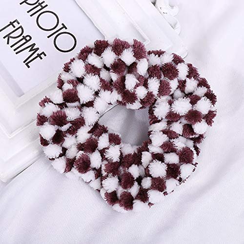 8 Pack Leopard Towel Scrunchies for Hair Drying - Tie Dye & Stripe Soft Microfiber Hair Ties, Thick Faux Fur Scrunchies, Frizz-Free Traceless Ponytail Holders - görsel 9