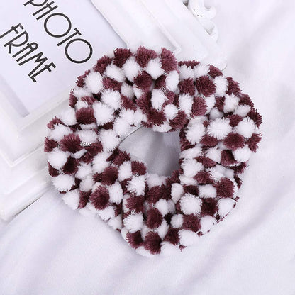 8 Pack Leopard Towel Scrunchies for Hair Drying - Tie Dye & Stripe Soft Microfiber Hair Ties, Thick Faux Fur Scrunchies, Frizz-Free Traceless Ponytail Holders
