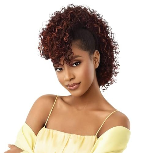 Outre Converti Cap Hair Wig Beach Babe - Jet Black 1 - Synthetic Wig for Women - görsel 6