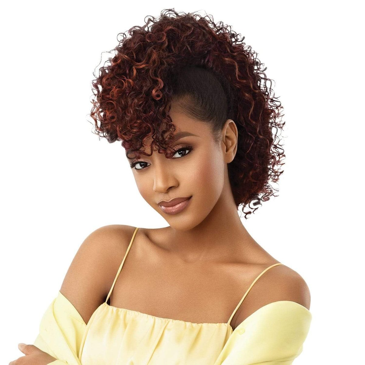 Outre Converti Cap Hair Wig Beach Babe - Jet Black 1 - Synthetic Wig for Women - görsel 5