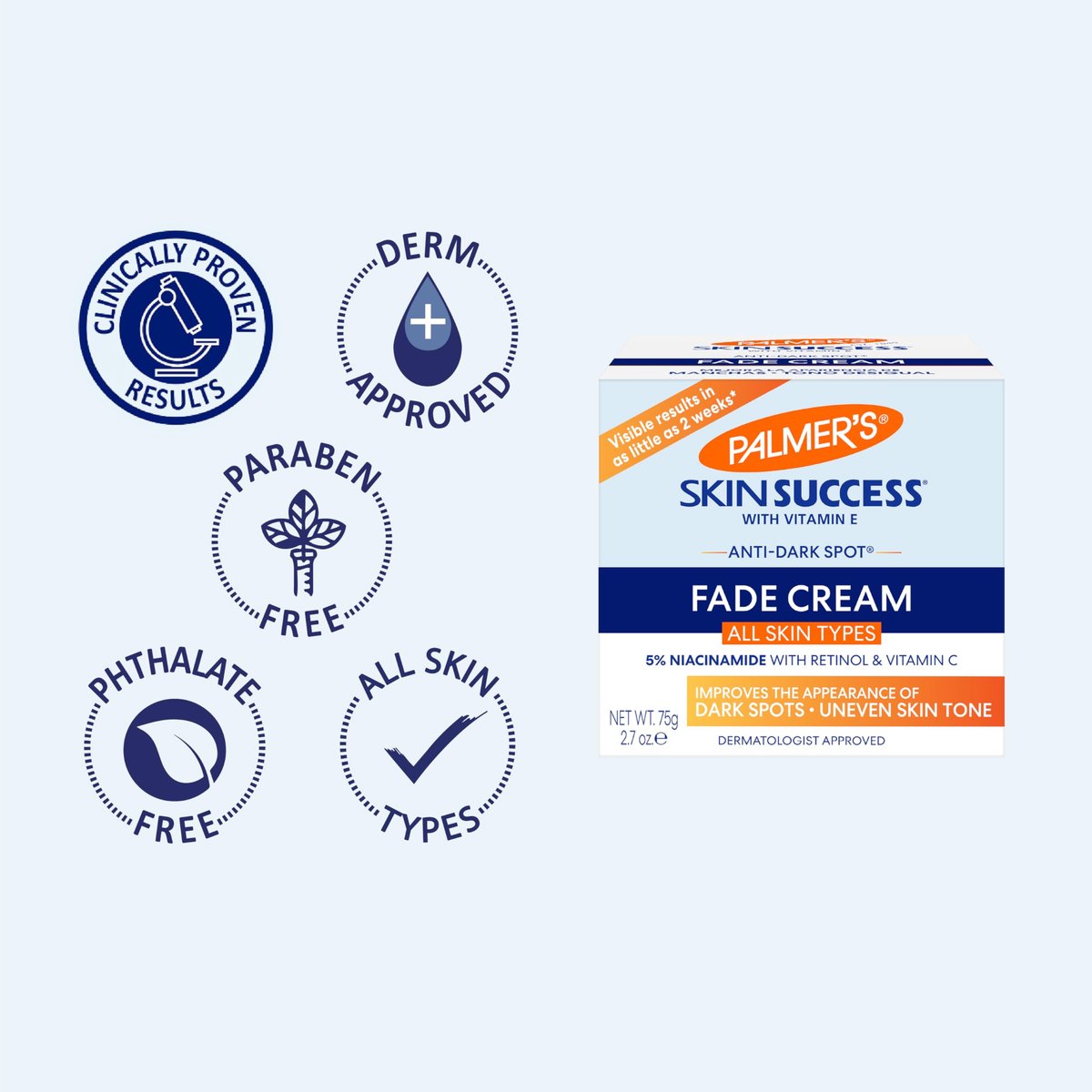 Palmer's Skin Success Anti-Dark Spot Fade Cream for Dry Skin, 4.4 oz - görsel 17