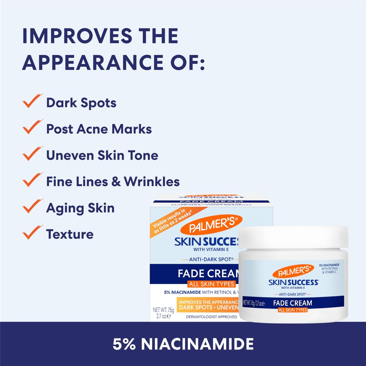 Palmer's Skin Success Anti-Dark Spot Fade Cream for Dry Skin, 4.4 oz - görsel 7