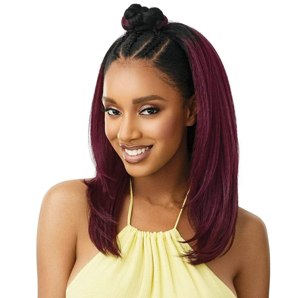 Outre CONVERTI-CAP HAWAIIAN HOTTIE Wig - 1B Off Black - Synthetic Fiber - görsel 7