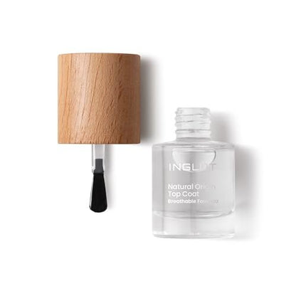 Inglot Natural Origin Top Coat – 8 ml/0.27 US Fl Oz – Long-Lasting Shine & Protection