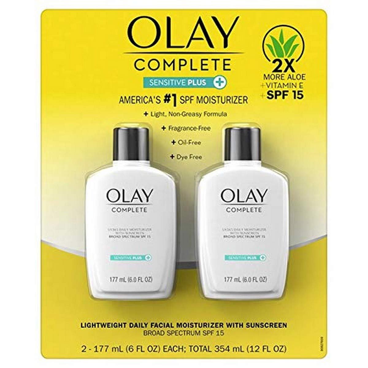 Olay Complete UV Plus Moisturizer with SPF 30, 2-Pack (12 Fl Oz Total) Avelisse