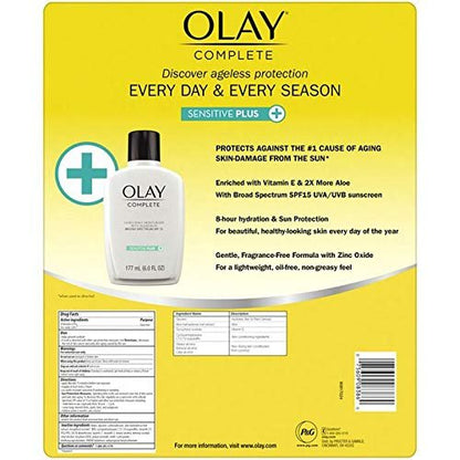 Olay Complete UV Plus Moisturizer with SPF 30, 2-Pack (12 Fl Oz Total) Avelisse