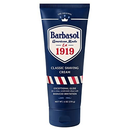 Barbasol 1919 Classic Shaving Cream – Non-Aerosol Shave Cream for Men, Infused with Aloe, Coconut Oil & Shea Butter, Exceptional Glide, Made in USA, 6 oz - görsel 2