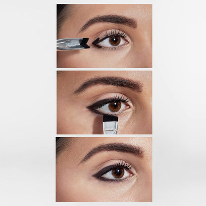 Woosh Beauty The Corner Brush Eye Stamper - Dual-Ended Smokey Eye & Eyeliner Brush with Soft Vegan Bristles (Black, 1 Count) Avelisse