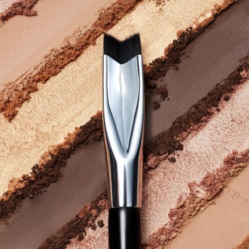 Woosh Beauty The Corner Brush Eye Stamper - Dual-Ended Smokey Eye & Eyeliner Brush with Soft Vegan Bristles (Black, 1 Count) Avelisse