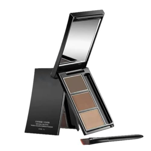 UOCK Eyebrow Powder Three-Color Palette - Professional Contour & Filler for Natural Brows - görsel 6