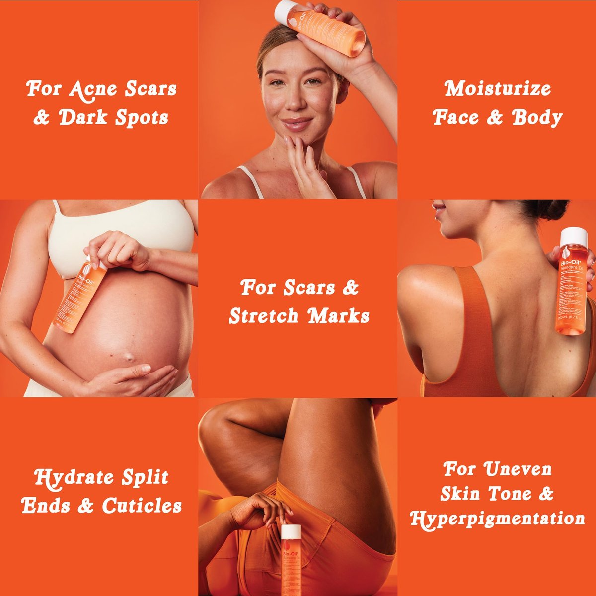 Bio-Oil Skincare Body Oil Serum for Scars and Stretch Marks, Face and Body Moisturizer with Vitamin E & A for Sensitive Dry Skin, Dermatologist Recommended, Travel Size, .85 oz, Pack of 3 - görsel 9