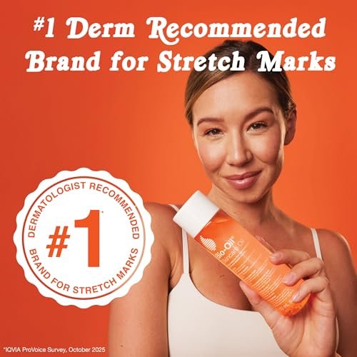 Bio-Oil Skincare Body Oil Serum for Scars and Stretch Marks, Face and Body Moisturizer with Vitamin E & A for Sensitive Dry Skin, Dermatologist Recommended, Travel Size, .85 oz, Pack of 3 - görsel 4