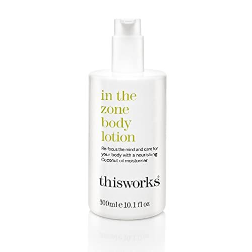 THISWORKS In The Zone Body Lotion 300ml – Hydrating Aromatherapy Body & Hand Lotion with Eucalyptus & Essential Oils, Lightweight Moisturizer for Dry Skin Avelisse