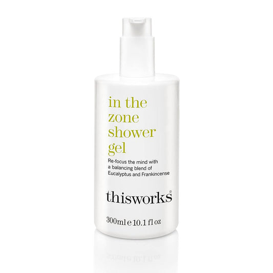 THISWORKS In The Zone Shower Gel – Refreshing Body Wash with Eucalyptus & Frankincense, 10.1 oz Avelisse