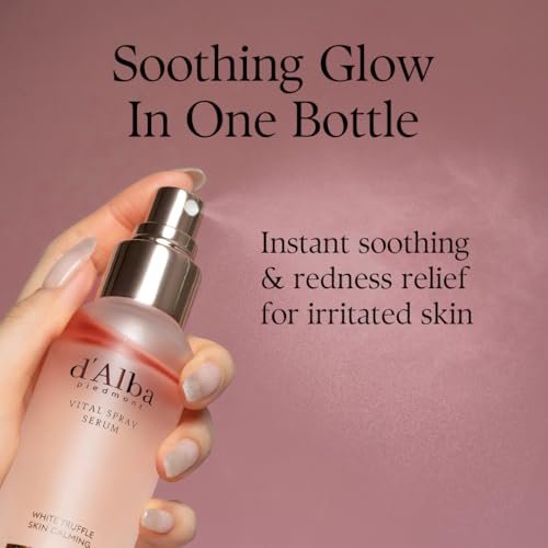 d'alba Piedmont White Truffle Vital Spray Serum - Vegan Calming Hydrating Facial Mist for Sensitive Skin, 3.38 fl oz - görsel 8