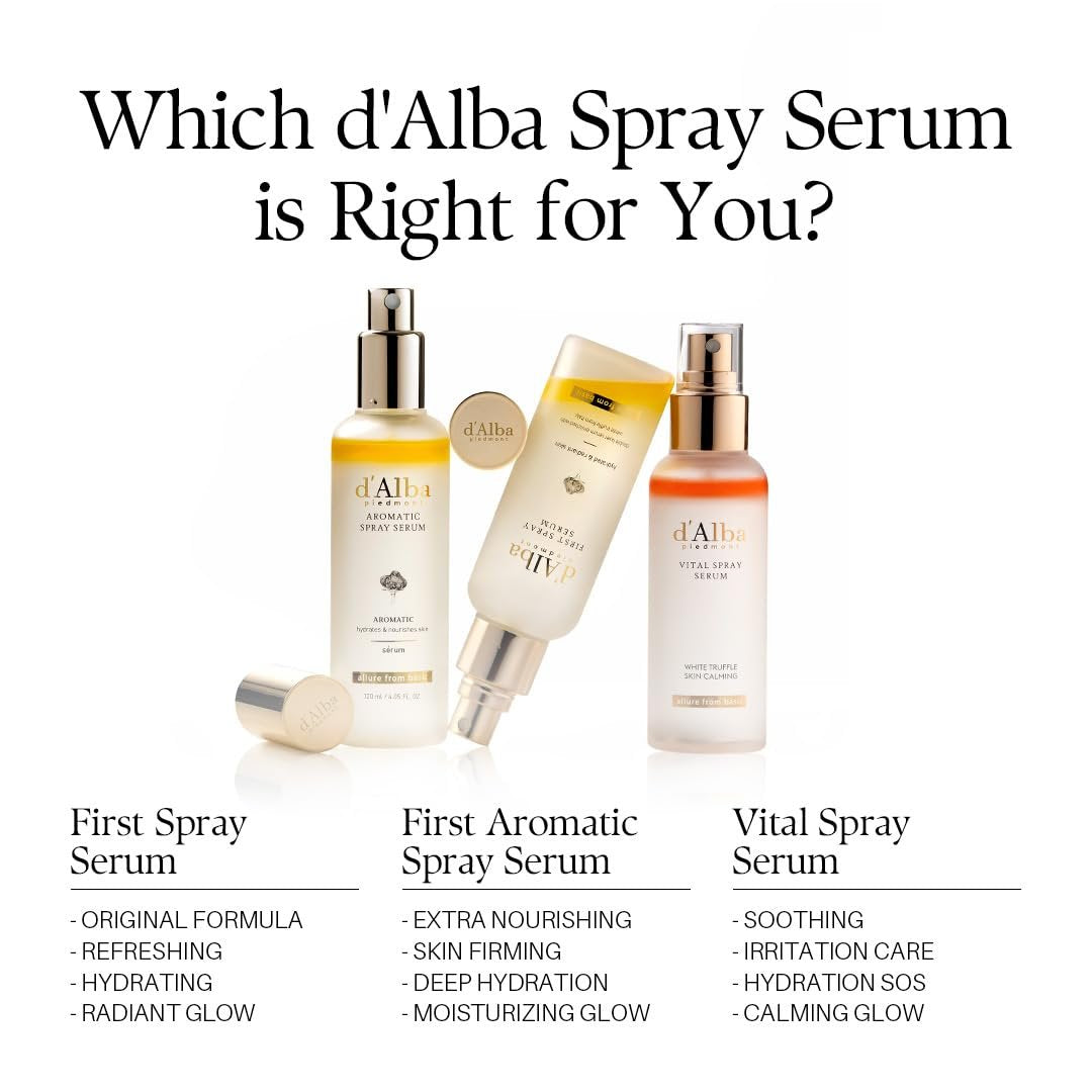 d'alba Piedmont White Truffle Vital Spray Serum - Vegan Calming Hydrating Facial Mist for Sensitive Skin, 3.38 fl oz - görsel 17