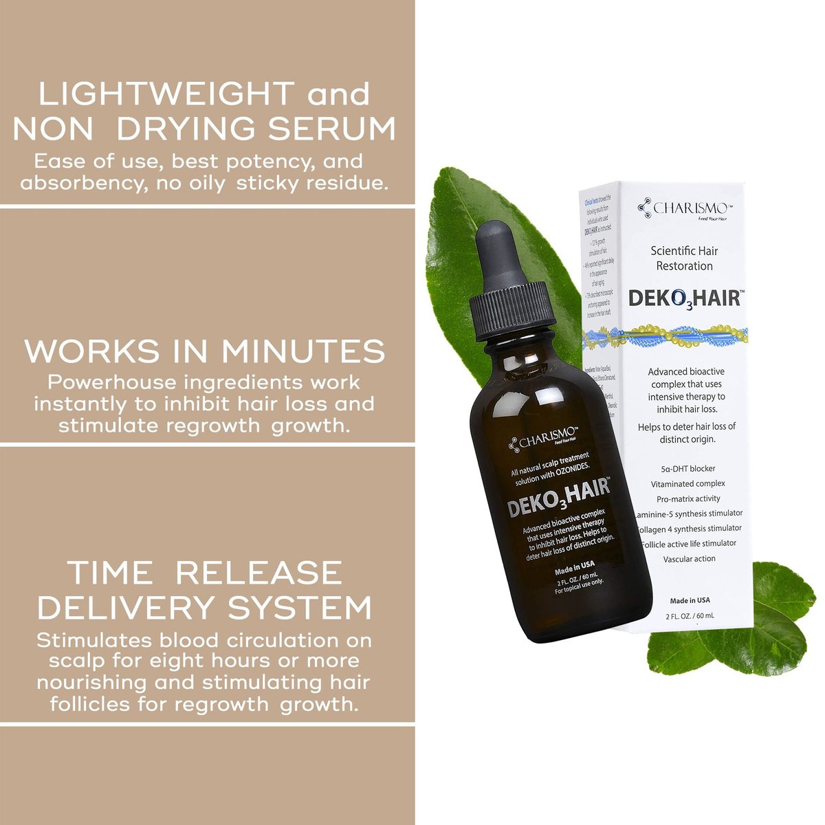 USA Dekohair Hair Regrowth Serum – Stop Thinning, Boost Growth & Root Volume Avelisse