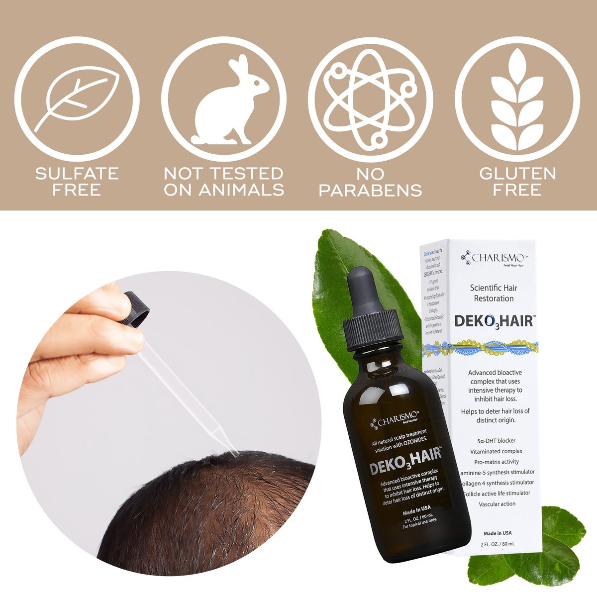 USA Dekohair Hair Regrowth Serum – Stop Thinning, Boost Growth & Root Volume Avelisse