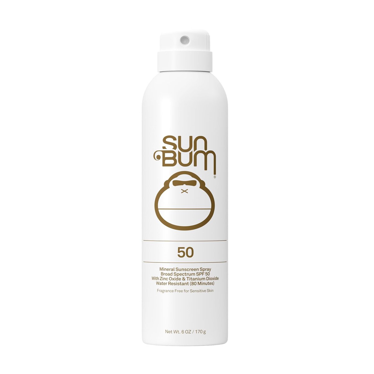 Sun Bum Mineral SPF 50 Sunscreen Body Spray - Water-Resistant Broad Spectrum Moisturizing Sunscreen with Vitamin E - Hawaii 104 Act Compliant - 6 oz - görsel 1