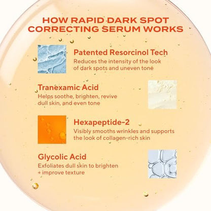 Murad Rapid Dark Spot Correcting Serum – Advanced Anti-Aging Formula with Patented Resorcinol Technology, Tranexamic and Glycolic Acids for Hyperpigmentation, Dark Spots and Dull Skin – 1 Fl Oz Avelisse