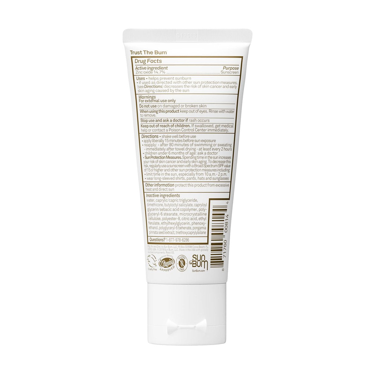 Sun Bum Mineral SPF 30 Sunscreen Body Lotion - Broad Spectrum Moisturizing Sunscreen with Vitamin E - Vegan & Hawaii 104 Act Compliant - Travel Size 3 oz - görsel 9