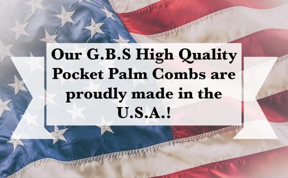 G.B.S Blue Pocket Palm Brush – 20-Pack, Made in USA, for Hair and Pet Grooming - görsel 9