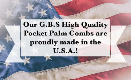 G.B.S Blue Pocket Palm Brush – 20-Pack, Made in USA, for Hair and Pet Grooming